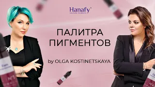 Палитра пигментов для глаз Hanafy Colours Pigments by Olga Kostinetskaya