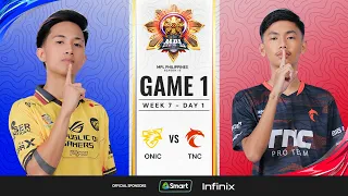 MPL PH S13 - W7D1 - ONIC vs TNC - GAME 1