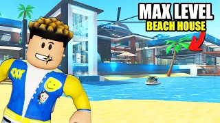 I Bought ALL The GAMEPASSES To Get MAX LEVEL In The NEW BEACH HOUSE GIGA MANSION TYCOON!