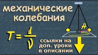 МЕХАНИЧЕСКИЕ КОЛЕБАНИЯ период колебаний частота колебаний