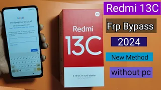 Redmi 13c Frp Bypass Miui 14 || Hard Reset || New Tricks 2024 | Google Account Remove || Without PC