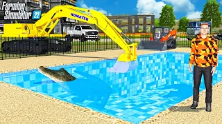 ALLIGATOR INFESTED POOL EXCAVATION! (CONSTRUCTION) - CAN WE MAKE BILLIONS?