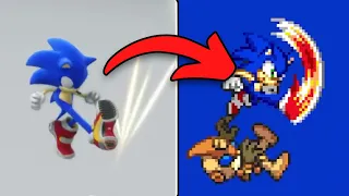 Sonic's Past Moves References in Sonic Frontiers Combat