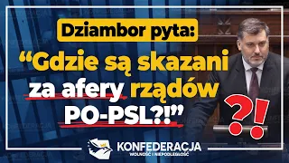 Dziambor: Konfederacja za odwołaniem Ziobro! Nieudolność, kolesiostwo, ustawy pisane na kolanie.