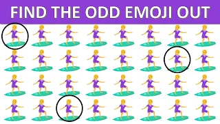 HOW GOOD ARE YOUR EYES  l Find The Odd Emoji Out l Emoji Puzzle Quiz #98