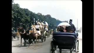 [4k, 50fps, colorized] (1900). Paris. Lumiere Brothers