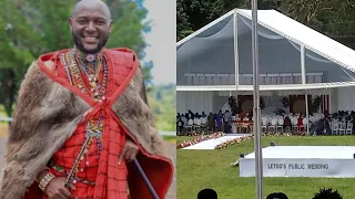 HAPPENING NOW: STEPHEN LETOO'S GRAND WEDDING CEREMONY ONGOING AT OLE NTIMAMA STADIUM IN NAROK COUNTY