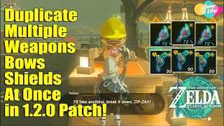 NEWEST 1.2.0 METHOD Duplicate MULTIPLE Weapons/Bows/Shields At The Same Time | Tears of the Kingdom