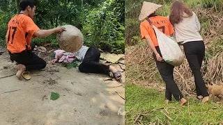 A homeless man found an unconscious girl and took her to be cared for