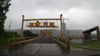 Driving Across The Market Street Bridge  - Steubenville, Ohio to West Virginia