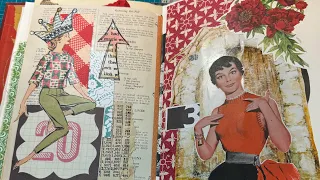 Collage in My Vintage Lady Collage Book!