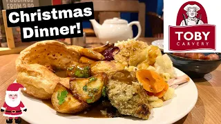 Trying All-You-Can-Eat Christmas Dinner at Toby Carvery + Pudding!