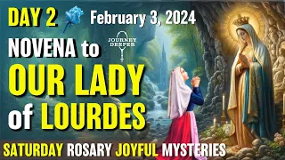 Novena to Our Lady of Lourdes Day 2 Saturday Rosary ᐧ Joyful Mysteries Rosary 💚 February 3, 2024