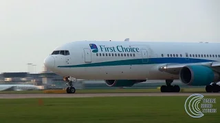 First Choice Boeing 767 takeoff - Awesome CF6 sounds!!!