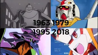 Evolution of mecha anime openings (1963 - 2021)