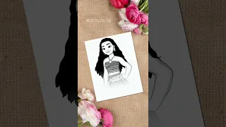 Moana drawing | Disney Moana | Fanart | Art | Drawing | Sketching | Fun | Artsy Jayas #shorts