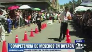 Meseros tienen su propia carrera en Duitama, Boyacá