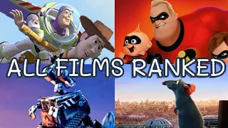 All 23 Pixar Films Ranked