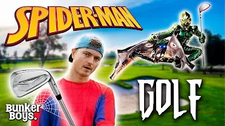 We Added SPIDER-MAN Powers To Our Golf Match!