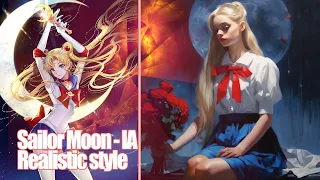 Sailor moon - AI realistic style (Midjourney)