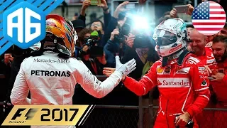 F1 2017 #37 GP DOS ESTADOS UNIDOS - AQUI O TÍTULO ESTÁ EM ABERTO (Português-BR)