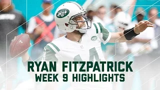 Ryan Fitzpatrick Struggles | Jets vs. Dolphins | NFL Week 9 Player Highlights