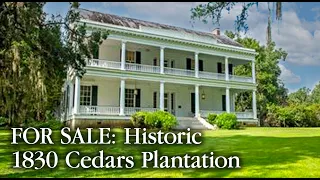 For Sale: Historic 1830 Cedars Plantation, Natchez, MS