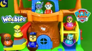 Paw Patrol Toys Weebles Treehouse Ferris Wheel Hide and Seek Game Episode Marshall Funny Toy Stories