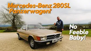 The Mercedes-Benz 280SL is no feeble baby. This one's for sale!