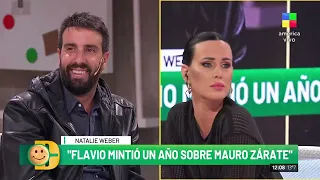 El fuerte cruce entre Natalie Weber y Flavio Azzaro: "Mintió un año sobre Mauro Zárate"