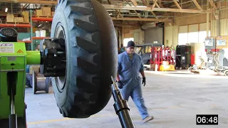 Foam tire Removal Process