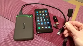 Как подключить жесткий диск HDD, SSD и USB флешку к мобильному телефону Android планшету