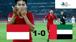 INDONESIA U-19 VS Uni Emirat Arab U-19 (AFC U-19) 1 - 0