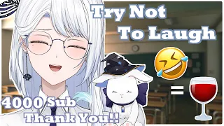 【Try Not To Laugh】4000 TYSM! Laugh 🤣 =  Drink 🍷【Jin尋 Channel】| EN Vtuber