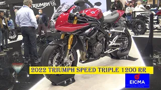 2022 Triumph Speed Triple 1200 RR Walkaround EICMA 2021 Milan