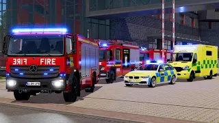 Emergency Call 112 - London TLF3000 Water Tank Responding! 4K