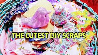 How to Upcycling your Scrap Fabric / CUTE Sewing Projects WITHOUT Sewing Machine