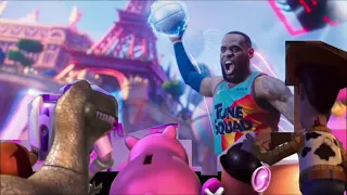 Toy Story Toys Watching Space Jam A New Legacy Trailer