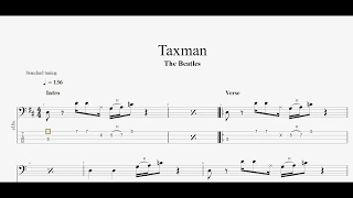 The Beatles - Taxman (bass tab)