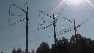 ЛЭП 500 kv."Стук" проводов.