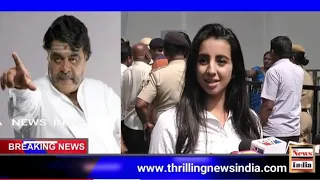 Sanjana Garlani Pays Her Last Respect To Rebel Star Ambarish