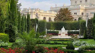 Vienna's Empty City Center | Voksgarten | Calm Summer Morning Walk | ASMR