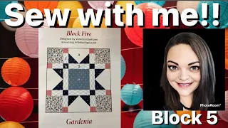 Sew with Me! 2023 Designer Mystery Block of the Month  - Block 5 - Lily - Fat Quarter Shop