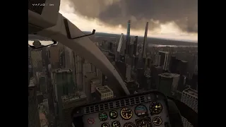 MSFS - above NYC in Bell 407
