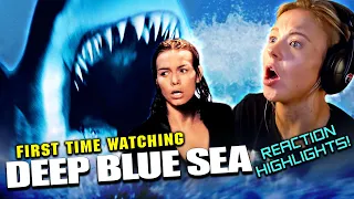 DEEP BLUE SEA (1999) Movie Reaction w/ Amelia FIRST TIME WATCHING