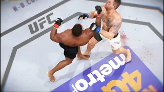 UFC Mike Tyson VS Sean O'Connell / O'Connell who was knocked unconscious by an uppercut.