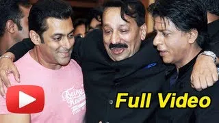 Shahrukh Khan Salman Khan At Baba Siddiqui Iftar Party - Full Party Video