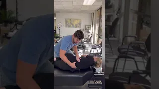 This might be the DEEPEST back crack ever! #chiropractor #cracks #adjustment #health #shorts