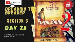 🔴  Day 28 MFM 70 Days Prayer & Fasting Programme 2021 Prayers from Dr DK Olukoya, Gen. Overseer, MFM