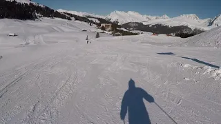 Arosa Lenzerheide 2021 skiing, blue piste 15